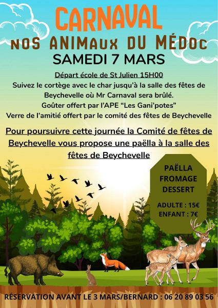 Carnaval des  animaux de notre région