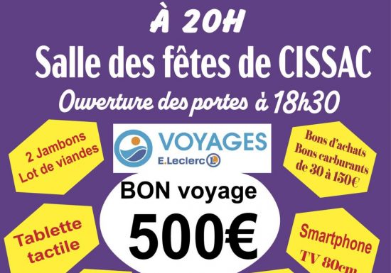 Les lotos du club Centre-Médoc football féminin