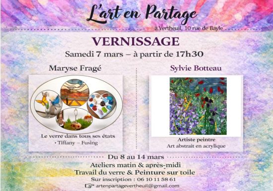 Vernissage à l&rsquo;Art en Partage