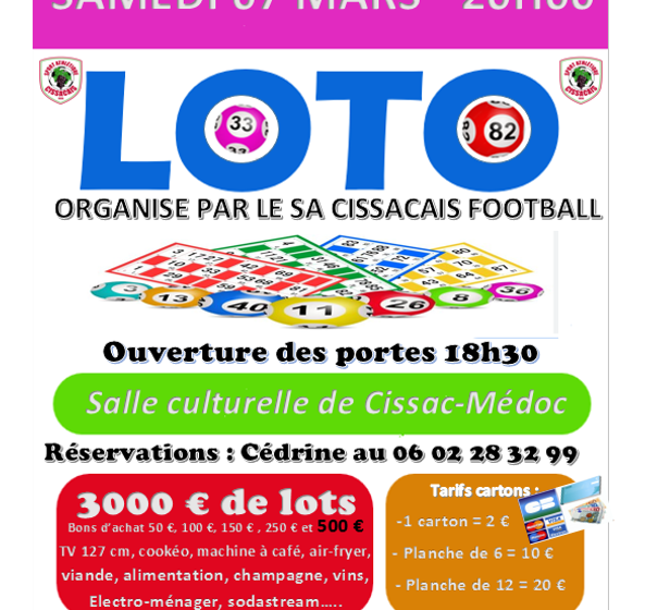 Loto du SA Cissacais Football