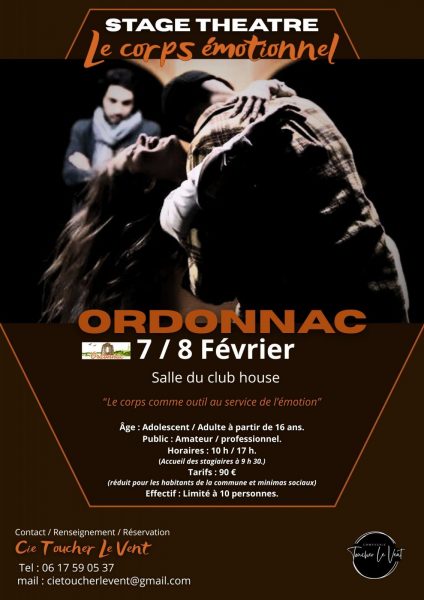 Stage de théâtre : le corps émotionnel