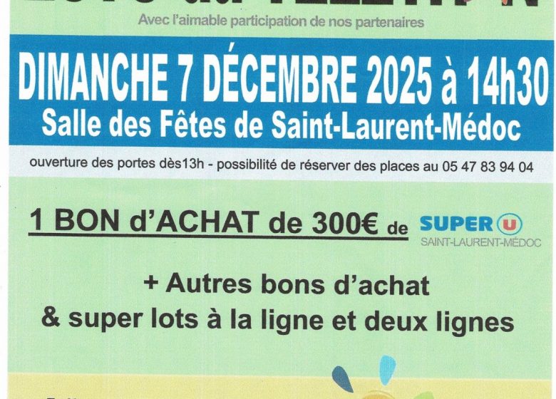 Loto du Téléthon de la Solidarité Médocaine