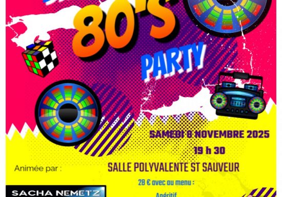 Soirée années 80 à Saint-Sauveur