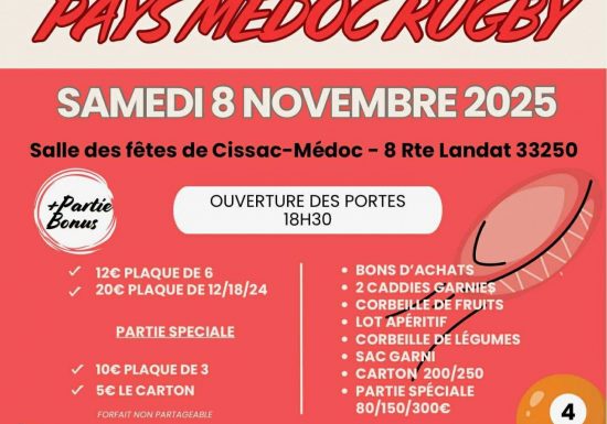 Loto du Pays Médoc Rugby
