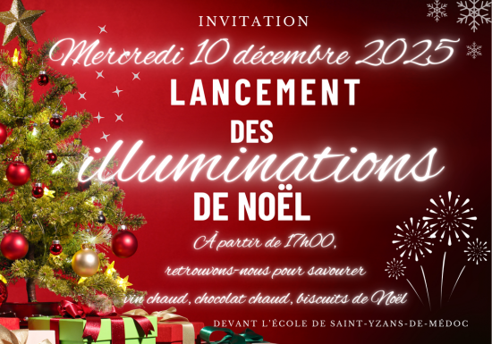 Illuminations de Noël à Saint-Yzans-de-Médoc