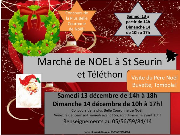 Marché de Noël  et Téléthon