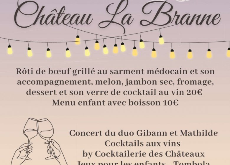 Soirée au vignoble