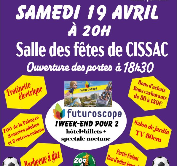 Les lotos du club Centre-Médoc football féminin