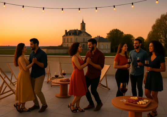 Afterwork au château Larose-Trintaudon ambiance latino