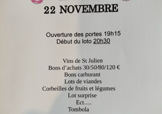 Loto du comité des Fêtes