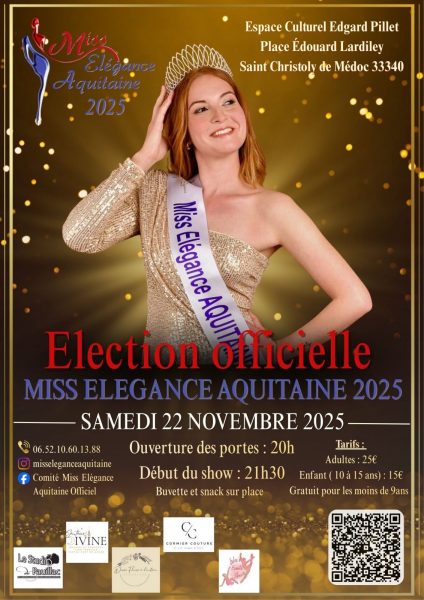 Election Miss Elégance Aquitaine 2025