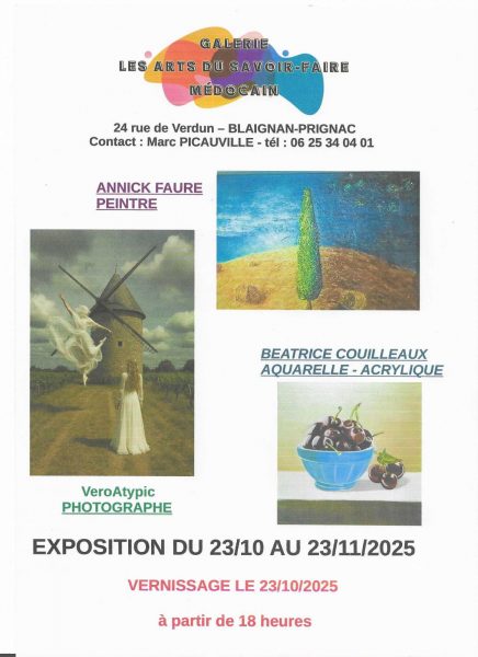 Expositions octobre-novembre