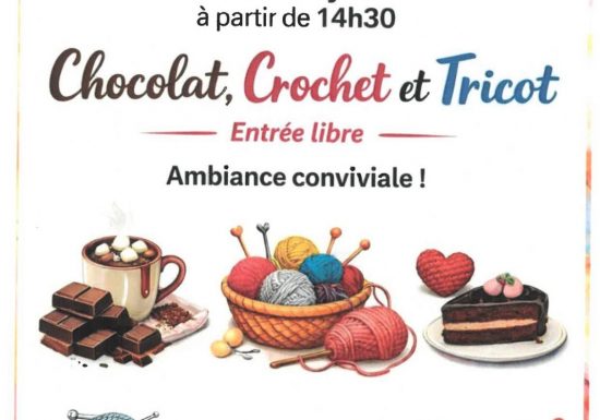 Après-midi « chocolat chaud, crochet et tricot »