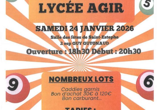 Loto du Lycée AGIR