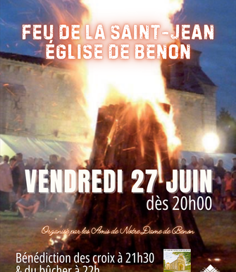 Feu de la Saint-Jean – Eglise de Benon