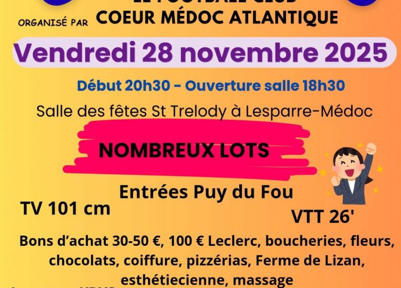 Loto du Football Club Coeur Médoc Atlantique