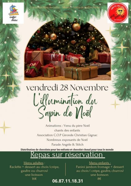 Illuminations du sapin et marché de Noël