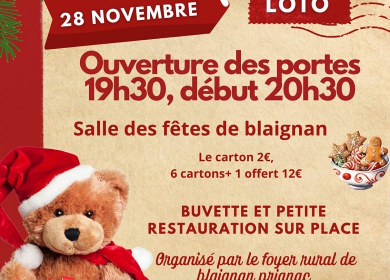 Loto de Noël du Foyer rural Blaignan-Prignac