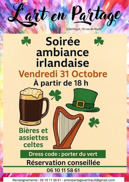 Soirée Irlandaise à l’Art en Partage