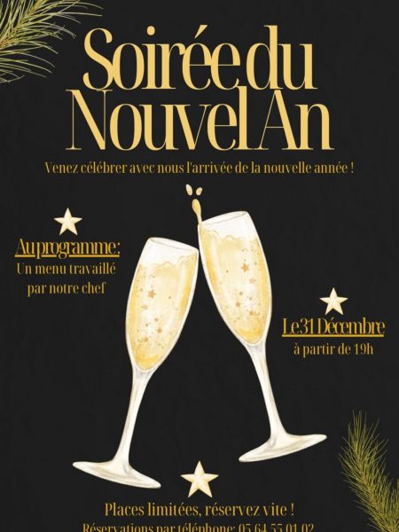 Reveillon de la St-Sylvestre à l’Atelier