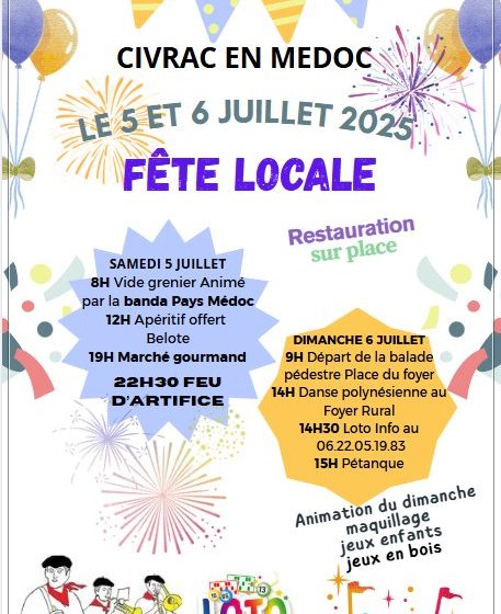 Fête du village à Civrac-Médoc