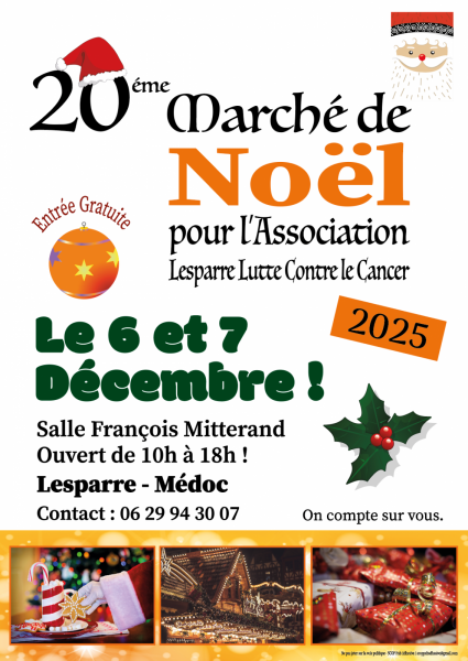Marché de Noël de Lesparre Lutte Contre le Cancer