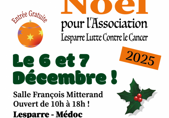 Marché de Noël de Lesparre Lutte Contre le Cancer