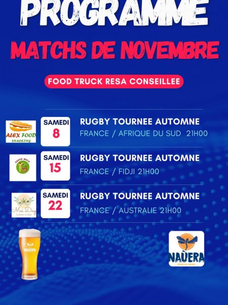 Rugby équipe de France « Tournée d’automne »