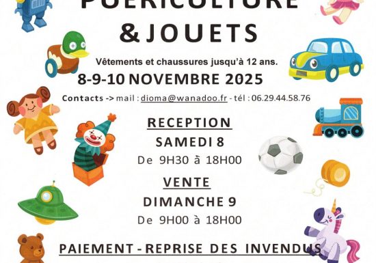 Bourse, jouets et puériculture