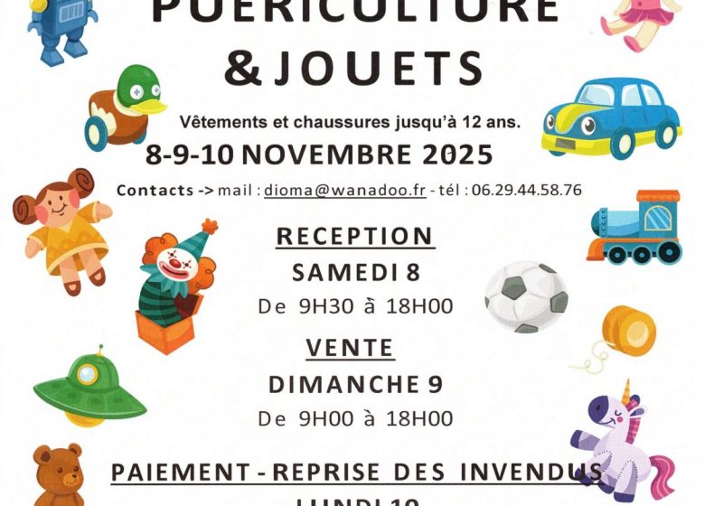 Bourse, jouets et puériculture