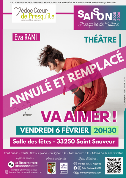 « Va aimer !  » – Théâtre – Saison Presqu&rsquo;île de Culture -ANNULE-