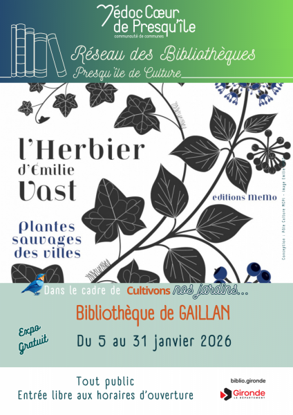 Expo les herbiers d’Emilie VAST les plantes sauvages des villes