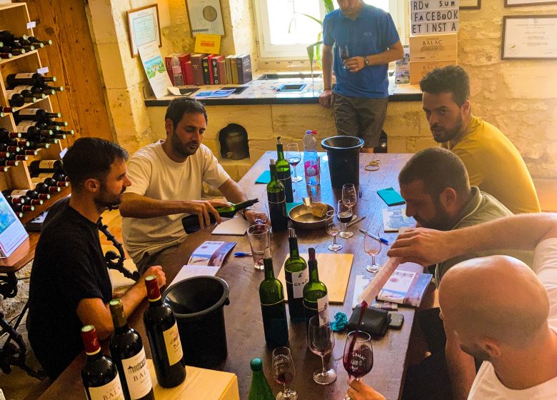 Wijnproeverij initiatie workshop op Château Balac