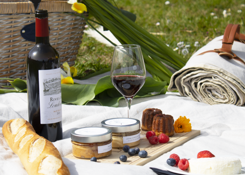 Traditionelles Picknick im Château Loudenne