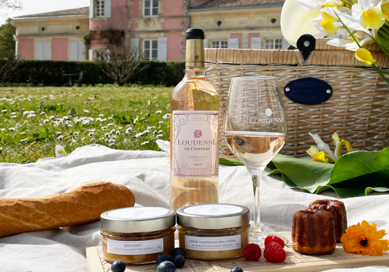 Traditionelles Picknick im Château Loudenne