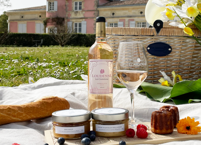 Traditional picnic at Château Loudenne