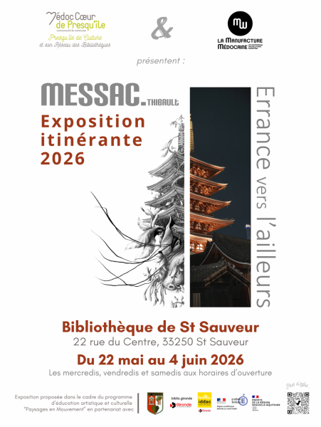Exposition itinérante « Errance vers l&rsquo;ailleurs » de Thibault MESSAC