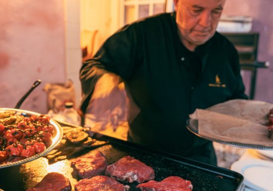 La mesa efímera en el Château Loudenne