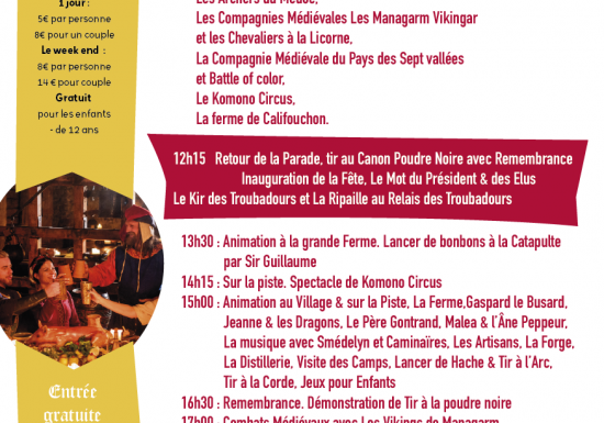 Les Médiévales de Lesparre-Médoc 2025