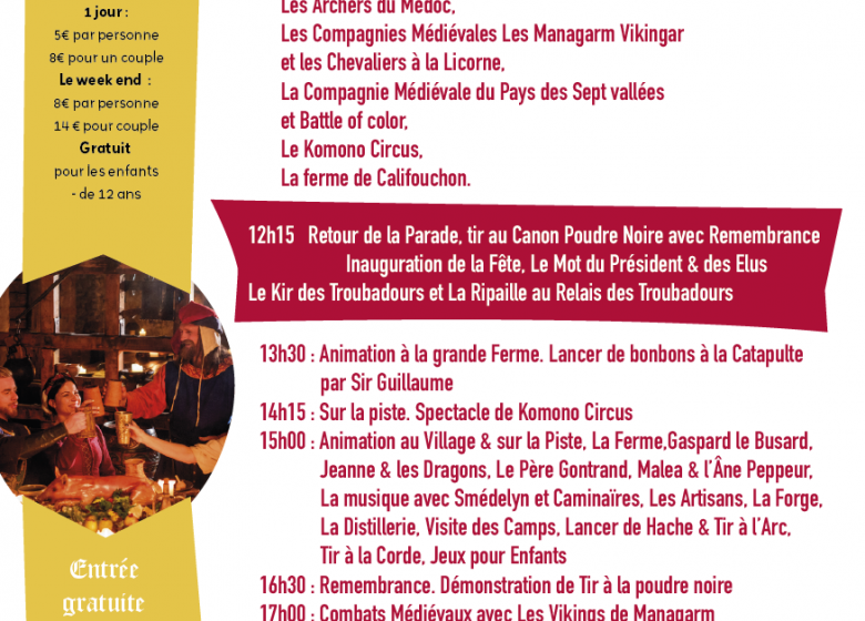 Les Médiévales de Lesparre-Médoc 2025