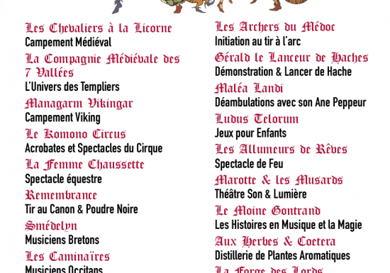 Les Médiévales de Lesparre-Médoc 2025