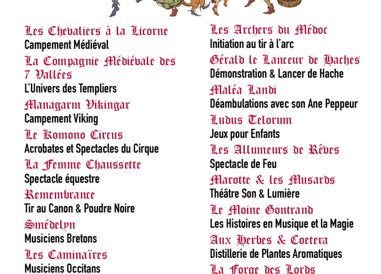 Les Médiévales de Lesparre-Médoc 2025