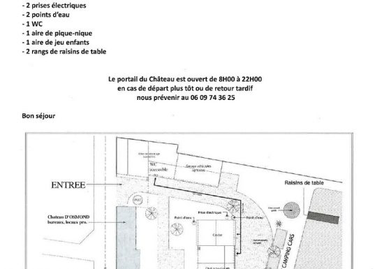 Aire de stationnement du Château d’Osmond