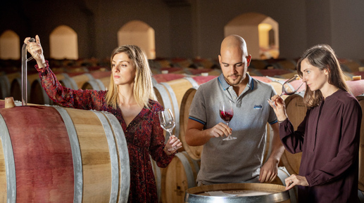 Degustazione in botte allo Château Lagrange