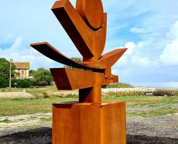 Sculpture hommage à Edgard Pillet