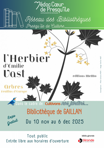 Expo les herbiers d’Emilie VAST les arbres feuillus