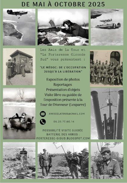 Exposition : le Médoc de l’occupation jusqu’à la libération.