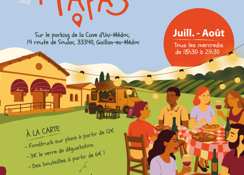 Soirée apéro-tapas à la Cave des Vignerons d’Uni-Médoc
