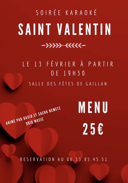 Soirée karaoké Spéciale : Saint-Valentin