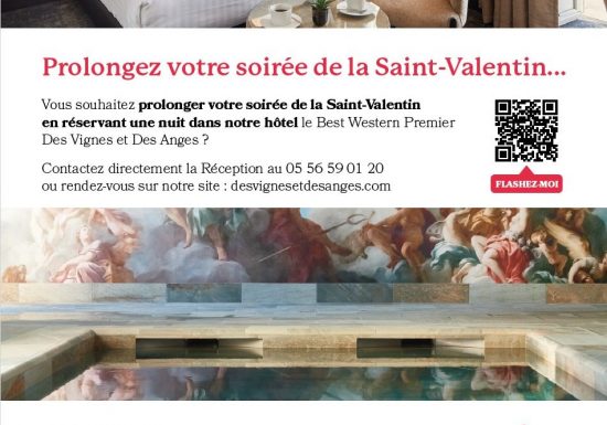 Saint-Valentin : Hôtel restaurant des Vignes et des Anges